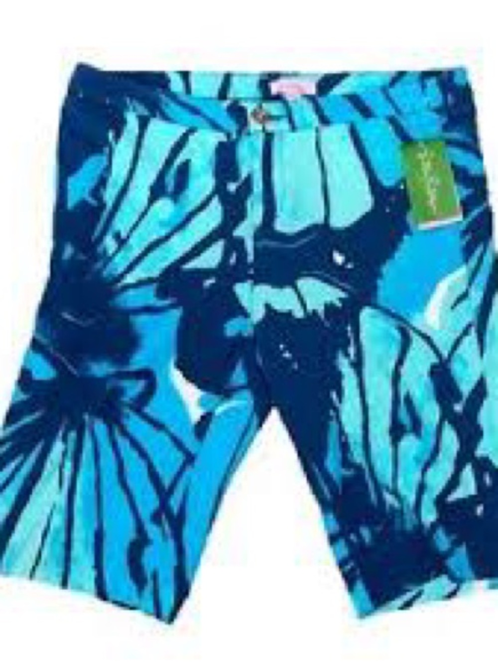 Lilly Pulitzer Get Inky Blue Floral Print Shorts Size 2 NWOT